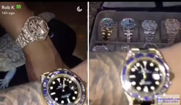 Photos: Couple Blac Chyna and Rob K flaunt $275k worth matching Rolex watches